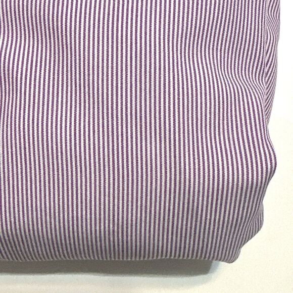 Hawes & Curtis Dress Shirt Warwick Tailored Fit Mens Size 16.5 34 Purple Striped - Picture 9 of 9